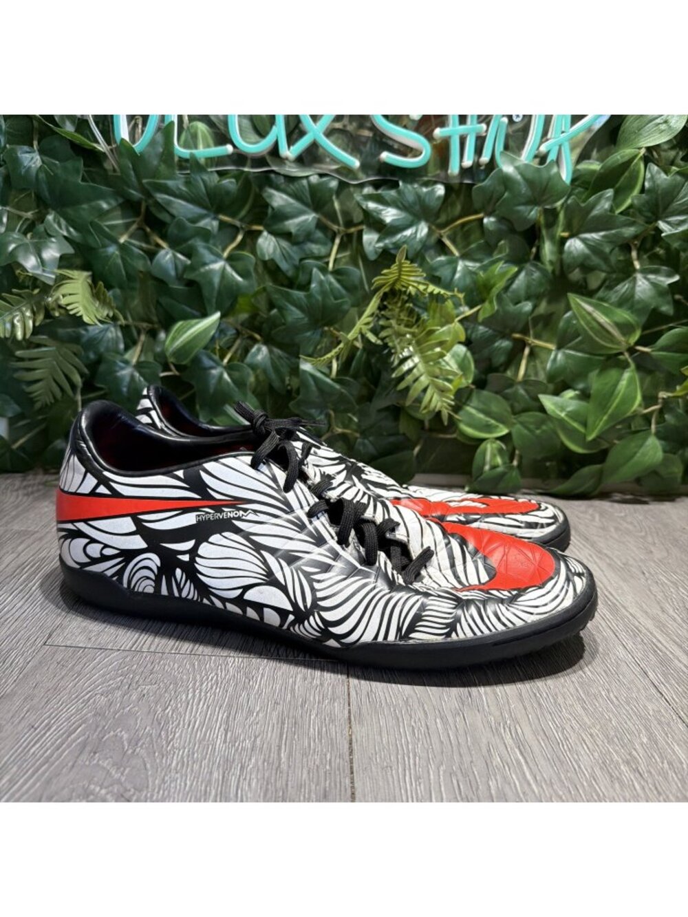 EUC Nike Hypervenom Phelon II 820187-061 Black Running Shoe Sneaker Men's 12